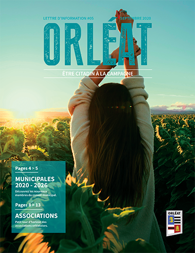 Couverture du journal municipal d'Orléat - Septembre 2020