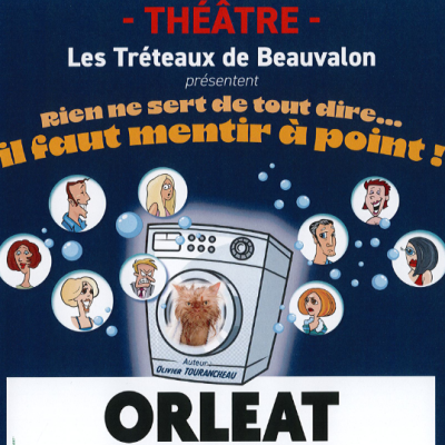 Soirée Théâtre à Orléat le Samedi 19 octobre à 20h30